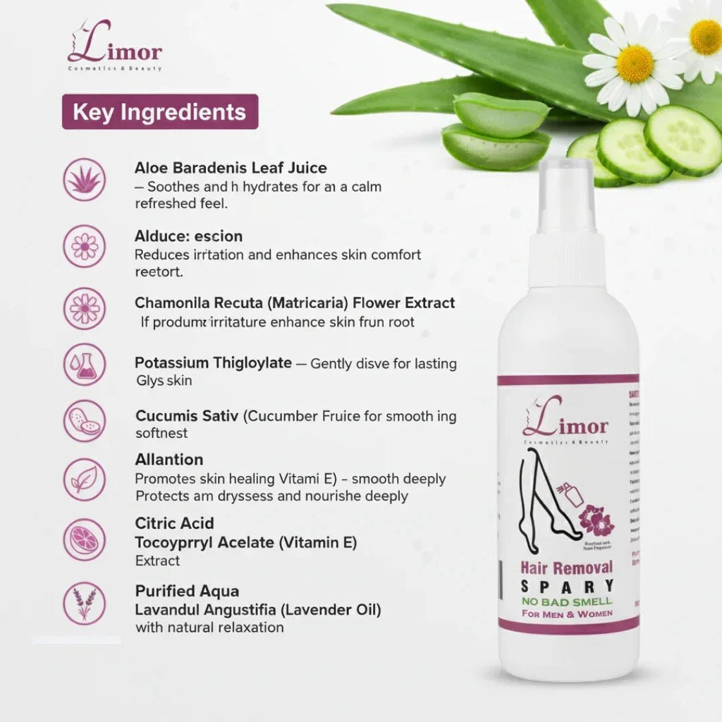 LIMOR Hair Removal Spray - Limor Cosmetics